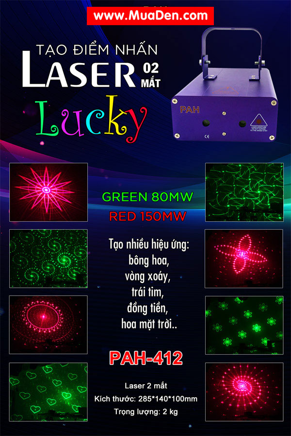 Thông số kĩ thuật laser lucky