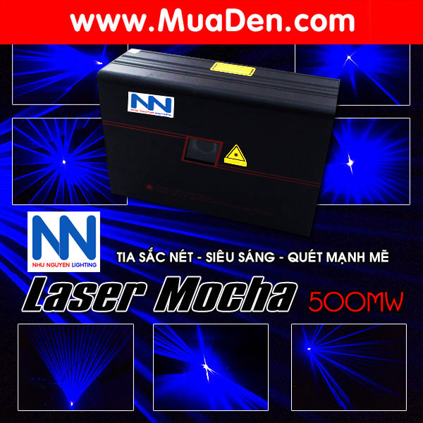 poster laser blue 500mw