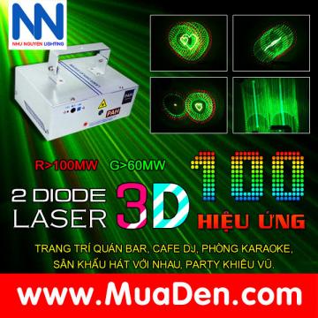 Đèn trang trí karaoke Laser 3D