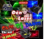 Gói đèn laser sân khấu trang trí quán Cafe DJ
