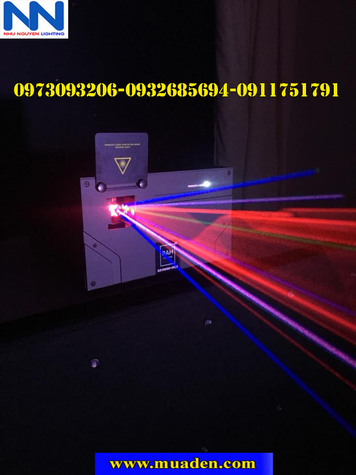 đèn laser 7 màu vũ trường công suất 3w
