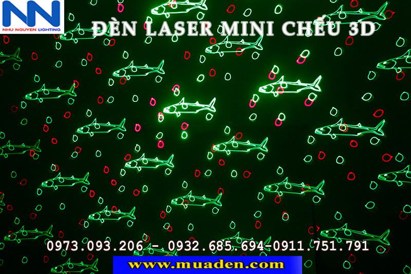 đèn laser mini 3d trang trí noel