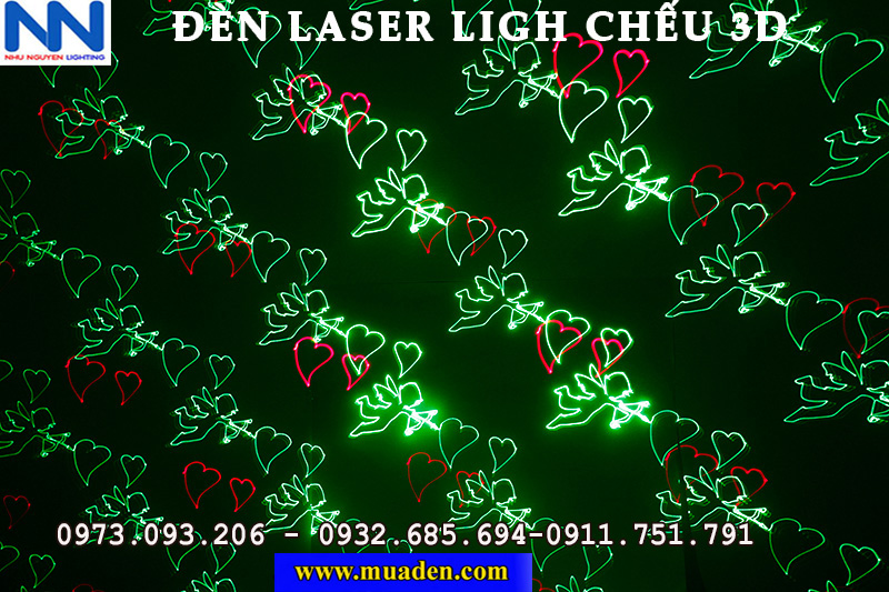 đèn laser trang trí noel giáng sinh