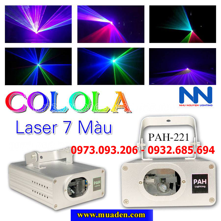 đèn laser 7 màu giá rẻ