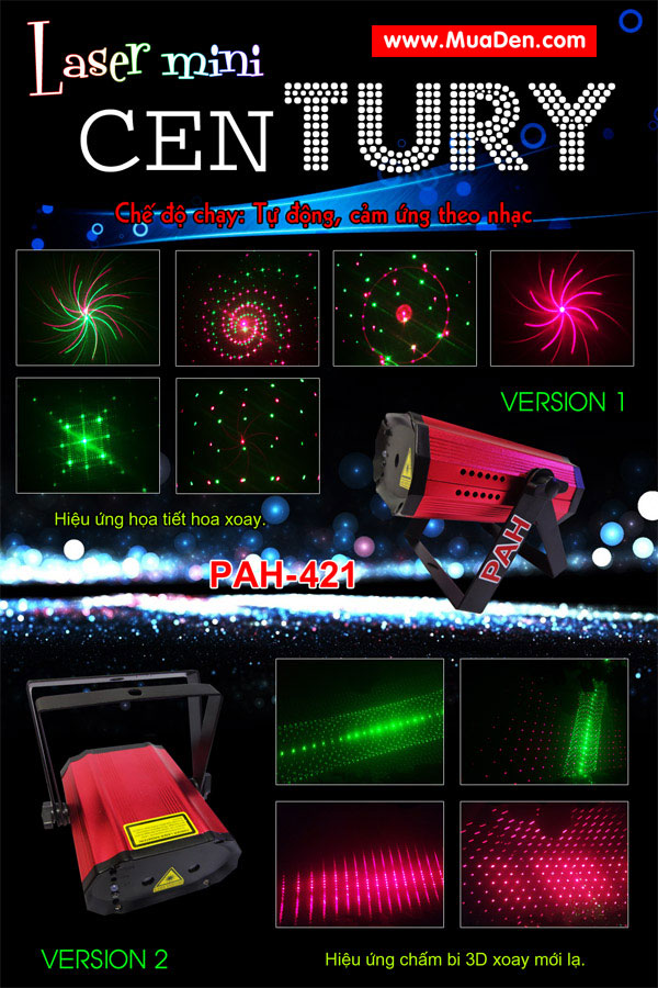 Đèn laser mini 3D 