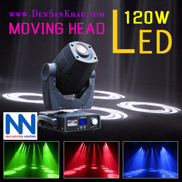 ĐÈN MOVING HEAD  LED quay đầu công suất 120W