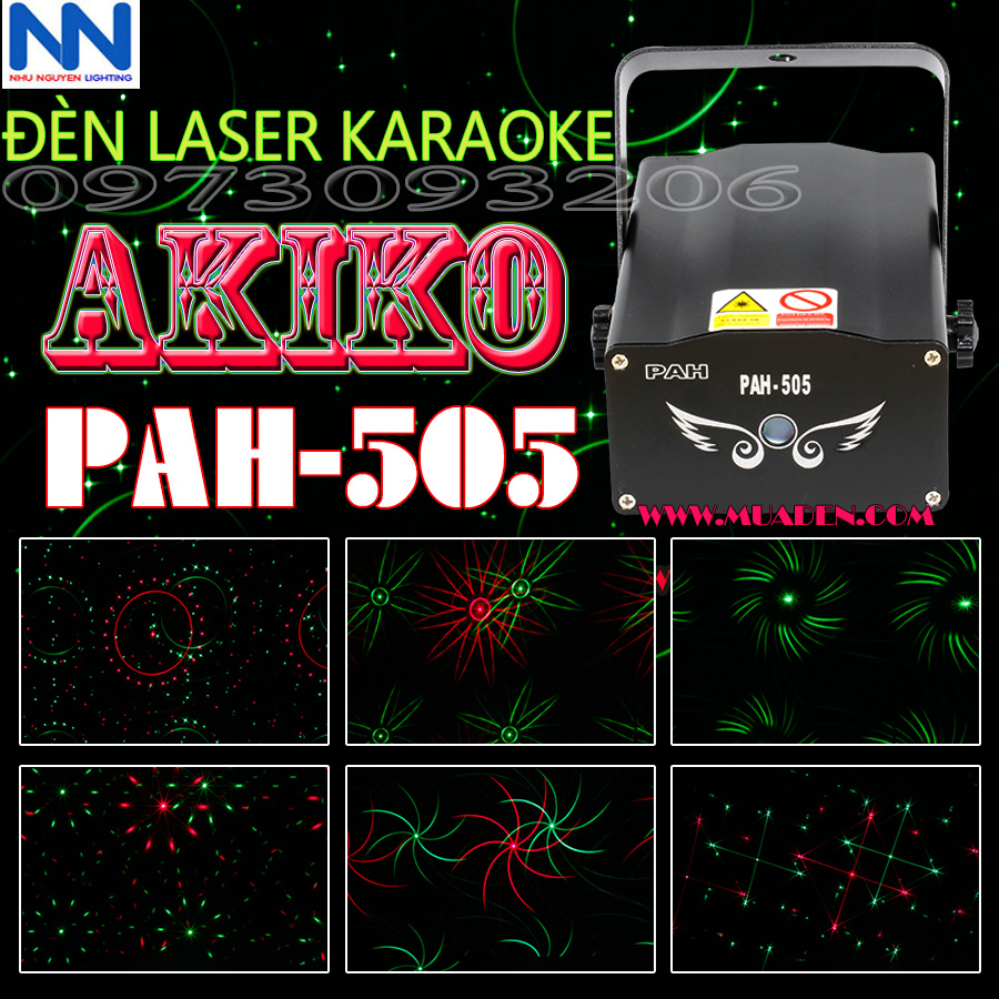 Đèn LASER STAR SHOWER giá rẻ trang trí Karaoke Cực Đẹp AKIKO