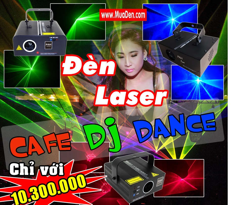 Gói đèn laser sân khấu trang trí quán Cafe DJ