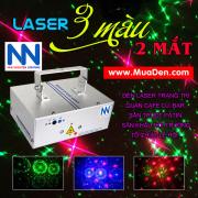 Máy chiếu laser 2 mắt 3 màu RGB công suất cao phủ rộng